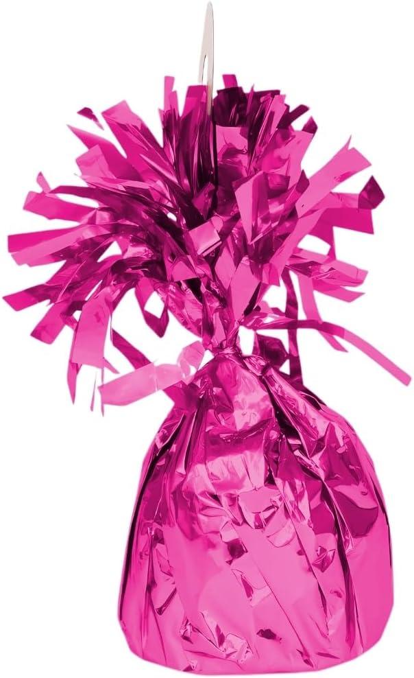 Balloon Weights, 6 Pieces, Aluminum Foil, Suitable For Birthday Parties, Gatherings, Weddings, Dinners And Other Occasions, Weight 0.36lb (Pink)
