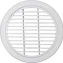 10 Inch [Neck Size] Round Air Vent Covers Modern AC Grille for Ceiling, Walls & Floors Air Duct Vent White HVAC Diffuser Cover Heater Vents Register Aluminium Air Outlet 0 Degree Airflow Circular Vent