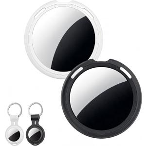 Tracker Tags 2 Pack [Apple MFi Certified] Works with Apple Find My (iOS Only) Air Bluetooth Smart Item Locator Tag Key Finder Waterproof Worldwide Tracking Device for Luggage Wallet Pets Kids Dogs Bag