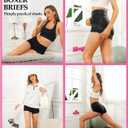 Wirarpa Women's Boyshorts Panties Cotton Boxer Briefs for Ladies Underwear Shorts with Cotton Crotch 4 Pack (Black, S)