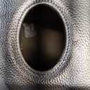 Sumnacon Tissue Box Cover Square Tissue Box Stylish PU Tissue Box Holder with Magnetic Bottom, Leather Cube Tissue Cover for Living Room Bathroom Bedroom Table Desk Home Office Car, Silver