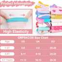 GRPSKCOS Toddler Socks 12 Pairs Non Slip Girls Sock Kids Ankle Socks with Grippers for 1-7 Years Children