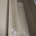 Silver Curtain Rods for Windows 28 to 48 Inch, 2 Pack 5/8" Diameter Heavy Duty Metal Adjustable Small Drapery Rod With Bracket