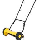 14" Hand Push Lawn Mower, 5-Blade Push Reel Lawn Mower