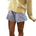 Women's Cable Knit Fall Sweaters 2025 Long Sleeve Crewneck Sweaters Jumper Tops Old Money Clothes (Yellow, S)