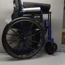 Drive Medical Blue Streak Wheelchair with Flip Back Desk Arms, Swing Away Footrests,FoldingDesk Length Arms, Alloy Steel, 20 Inch Seat