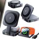 LISEN for MagSafe Charger Stand for iPhone Magnetic Apple Watch Airpods Charging, Airplane Gadgets Magsafe Kickstand for iPhone Wireless Charger Gifts for Women Men Travel Essentials