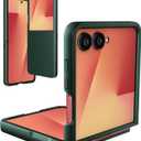 Foluu Slim Fit Case for Samsung Galaxy Z Flip 7, Ultra Thin Matte PC with Non-Slip Grip Full Protection Protective Cover for Samsung Galaxy Z Flip7 5G 2025 (Green)