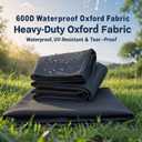 Walking Pad Cover for Home, Waterproof and Dustproof Under Desk Treadmill Cover - Fit for 48-56 in Portable Folding Treadmill and Office Under Desk Smart Walking Running Machine, Black