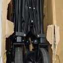 VIVOSUN Collapsible Folding Wagon, 350 lb Load-Bearing Outdoor Utility Cart with Silent Universal Wheels, Cup Holders &Side Pockets, Adjustable Handle, for Camping, Garden, Sports, Picnic, Shopping (Black)