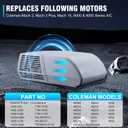 RV AC Fan Motor Replaces Fasco D1092, 1468-306, 7855MVA-A11U, Y6L457D01L, 1468A3069, 7184-0156 etc, Compatible with Coleman Mach RV Air Conditioner Motor, 1/3 HP, 115 Volts, 1675 RPM