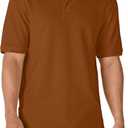 Amazon Essentials Men's Regular-Fit Short Sleeve Cotton Pique Polo Shirt (Available in Big & Tall)