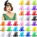 Jexine 30 Pcs 1920s Flapper Headband Bulk for Women Roaring 20s Headpiece Costume Party Cosplay (Colorful)