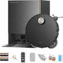 DREAME X60 Max Ultra Complete Robot Vacuum and Mop, Upgraded from X50 Series, 3.13in (7.95cm) Ultra-Thin Design, 35,000Pa Suction, Self Emptying&Refilling, Mop Self-Cleaning, 280+ Obstacle Avoidance