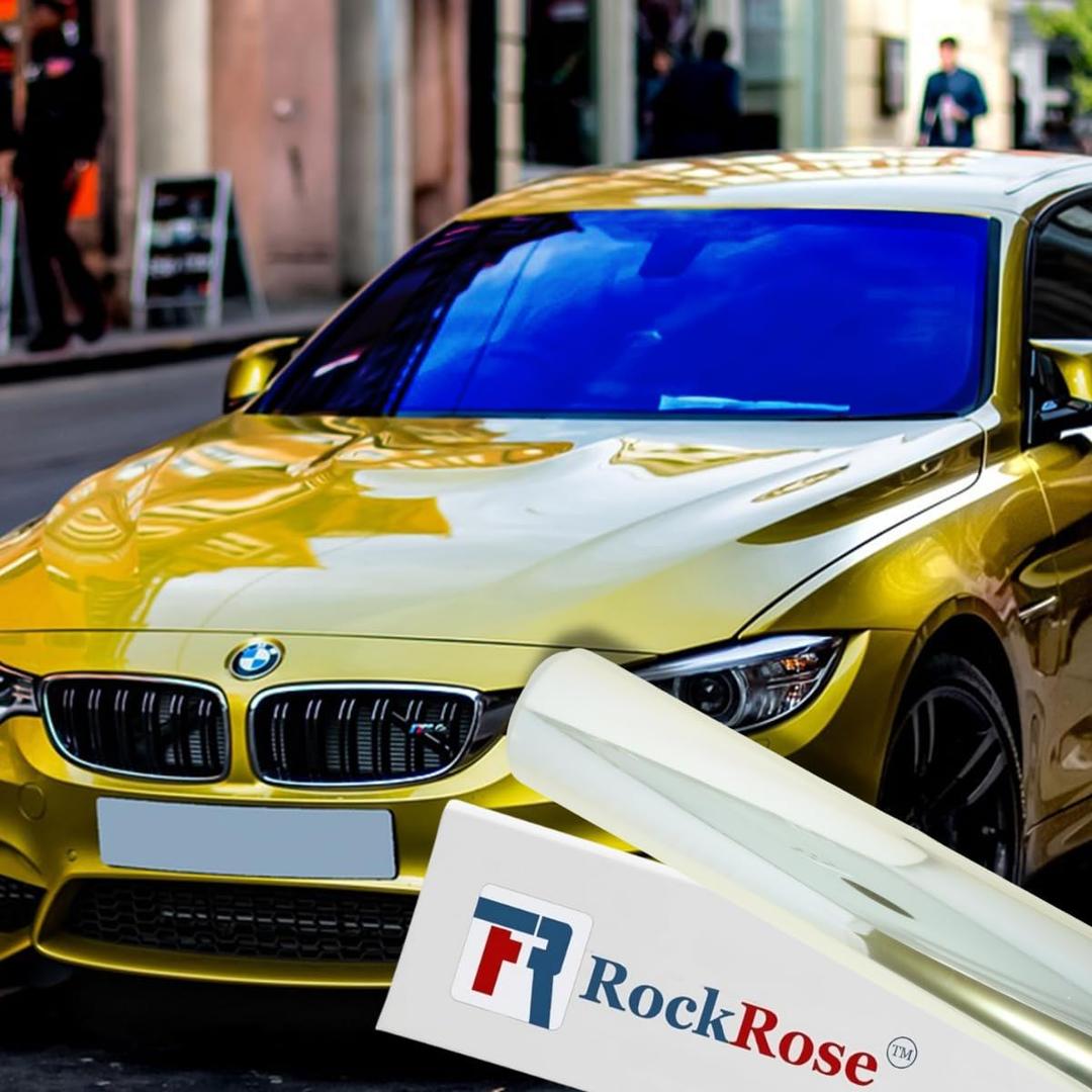 RockRose Azure Horizon Chameleon Window Tint for Cars, Color Window Tint Film; Heat Rejection & UV Block for Privacy and Sun Protection, 85% VLT (Deep Blue, 40 in x 6FT)