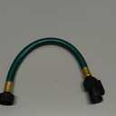 Garden Hose Short Extension for Watering  Leakproof and No Kink  1/2 Inch PVC Hose 1FT with Female and Male Fittings for Outdoor or Connection Use (Green)