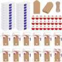 30 Set Fishing Candy Little Tackle Boxes with 30 Fishing Bobber 20M Jute Twine 30 Kraft Paper Tags for DIY Decoration Fishing Party Favors Gone Fishing Theme Supplies