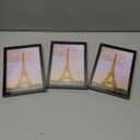 upsimples 4x6 Picture Frame Set of 3, Made of High Definition Glass for 4 x 6, Wall and Tabletop Display Thin Border Photo Frames for Home Decor, Black