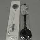 Silicone Body Scrubber for Shower Men Women Dual-Sided Exfoliating & Massage Shower Brush with Long Handle, Creates Rich Lather, Includes 1 Hook & 2 Lather Balls (Black).