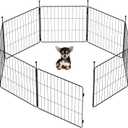 FXW MiniPaws Dog Playpen for Yard & RV Camping, Expandable 20-inch 8 Panels for Puppies and Small Dogs, Portable for Indoor and Outdoor Use (20 inch)