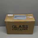 5 Pack Glass Meal Prep Containers 3 Compartment with Lids, Divided Glass Storage Containers with Silicone Sleeve for Lunch, Leak-Proof Portion Control Food Containers, Dishwasher Safe, 34 oz