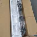 5-Light Track Lighting Kit Black Track Lighting Fixtures Bathroom Wall Sconces Ceiling Mount Kitchen Tracking Lights, Rotatable Spotlight with Clear Glass Shade for Kitchen Shop Hallway