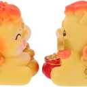 MAGICLULU Mini Horse Statue, 2PCS 2026 Year of Horse Mini Statues, Resin Zodiac Equine Figurines for Car Dashboard & Office Desk, Lunar New Year Mascot, Lucky Feng Shui Ornaments