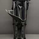 Folding Camping Cot for Adults, Heavy Duty Sleeping Cots with Carry Bag, Double Layer Oxford Portable Travel Camp Cots for Outdoor Camp Beach Home Office (Silver Frame with Gray Pad, 1PACK)