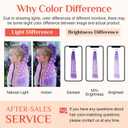 Colored Hair Extensions, 20" Lightweight Colored Hair Extensions for Kids Bubble Ponytail Extension with Hair Tie, Ombre Crazy Hair Day Accessories for Girls for EDC Festival Rave B45 (Black To Red)