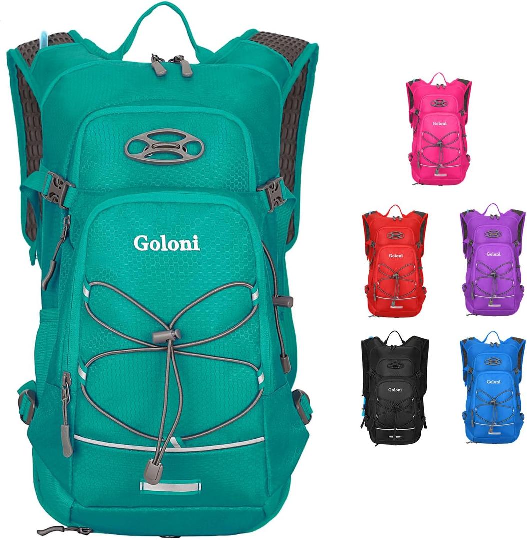 Hydration Backpack,Lightweight Hiking Backpack with 2L Water Bladder,Water Backpack for Biking, Running, Festival