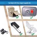 29V2A wall mounted plug-in recliner power supply, universal power supply for lift chairs, recliner sofas, compatible with most brands and models FS2900-2000 ZB-H29002A-C ZBPOWER, with L-shaped adapter
