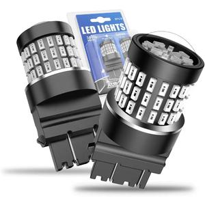 7443 LED Bulb Red, Super Bright Brake/Tail Light Bulb for Chevy Silverado 1500(2014 2015 2016 2017 2018 2019 2020 2021), 300% Brighter 4000LM T20 W21W 7440 7444 Replacement, Canbus-Ready, Pack of 2