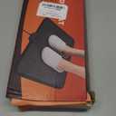 Heated Floor Mat Under Desk for Foot Warmer - Wider 110V Adjustable Temperature Electric Space Heaters Heating Pad - Carbon Crystal & Energy Saving Feet Warmers for Office,Home (Black Gray)