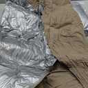 Realspring 2 Pcs Inflatable Bean Bag Chairs with Electric Air Pump Outdoor Blow up Chair Inflatable Lazy Sofa Folding Portable Loungers Couch for Living Room Bedroom(Brown)