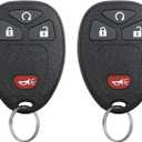 Key Fob Keyless Entry Remote Replacement for Chevy Silverado Avalanche Equinox Express Traverse GMC Yukon Sierra 1500 2500 3500 HD Acadia Savana Buick Enclave 2007 2008 2009 2010 2011 2012 2013 (4 Buttons)