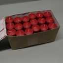 Candle Charisma Red Unscented Votive Candles - 15 Hour Burn time - Set of 36 for Dinner, Wedding, Halloween and Holiday Decorations