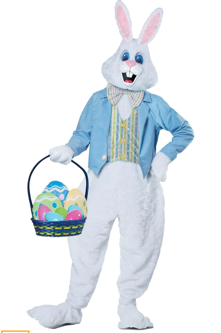 Adult Deluxe Easter Bunny Costume, Size XL