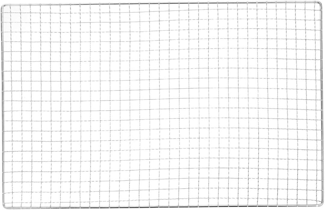 SUPVOX BBQ Grill Mesh Mat: Non-Stick Stainless Steel Grill Grates for Outdoor Cooking, 15.74x9.84 Inch, for Grilling Meats, Vegetables (40X20CM, As Shown)