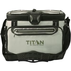 Titan by Arctic Zone Deep Freeze Cooler - Zipperless Hardbody Cooler - Deep Freeze Insulation, HardBody Liner, and SmartShelf, 30 Can