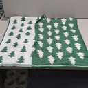 Peryiter Christmas Bathroom Hand Towels: 2 Pcs 3D Jacquard 100% Cotton Soft Christmas Tree Hand Towels for Bathroom Decorative Holiday Xmas Kitchen Gift(15.7'' x 26.7'')