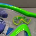 Kids Swim Goggles with Nose Cover, Anti Fog Wide View Clear Swim Mask for Kids Youth 3-15, Anti-Shattered No-leak (E-Blue & Green (2 pack))