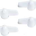 Ideal Security Inc. SK929T Tee Window Crank Handle, White, 4-Pack for 11/32 Splines, Fits Most Operators, 4 Pack