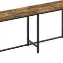 70.8" Long Bar Table, Counter Bar Height Table, High Top Table, Rectangular Hightop Bar Pub, for Kitchen, Living Room, Entryway, Rustic Brown and Black BT08BR
