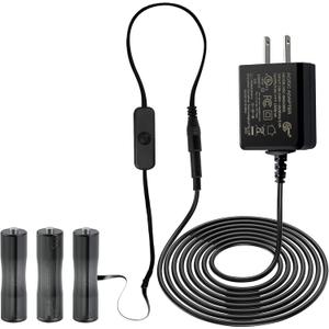 AC Power Adapter for 3 AA Battery, Replacement Convert Battery Operated to Plug in