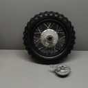 10" Dirt Bike Tire Rear Tire Assembly 2.50-10 Rear Wheel Rim Assembly with 1.410 Rim & 12mm Bearing for 50cc-110cc Road Dirt Pit Bike