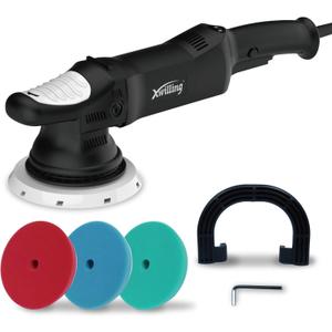 XWILLING Buffer Polisher, 6 Inch 21 MM Dual Action Polisher for Car Detailing, Random Orbital Car Buffers and Polishers Waxer Kit with 6 Variable Speed and 3 Polishing Pads