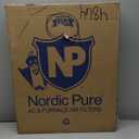 Nordic Pure 20x25x1 (Actual Size: 19 1/2 x 24 1/2 x 3/4) Furnace Air Filters MERV 12 Pleated Plus Carbon 4 Pack
