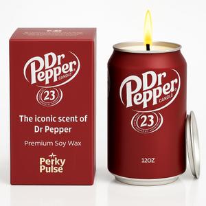 Dr Pepper Candle  The Cute & Funny Soda Candle for Cool Gifts  Dr Pepper Stuff  Cute Candles, Cool Things & Dr Pepper Gifts