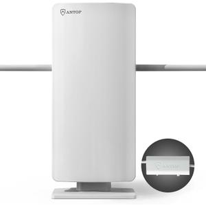 ANTOP Outdoor/Indoor HDTV Antenna, Big Boy Series AT-400BV, Smartpass Amplifier, 85 Miles Range, UHF/VHF Range Enhanced, Support 4K 1080p