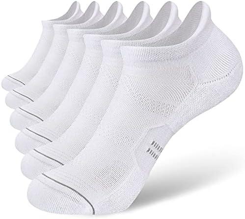 CS CELERSPORT 6 Pack Women's Ankle Running Socks Cushioned Low Cut Tab Athletic Socks, Size M